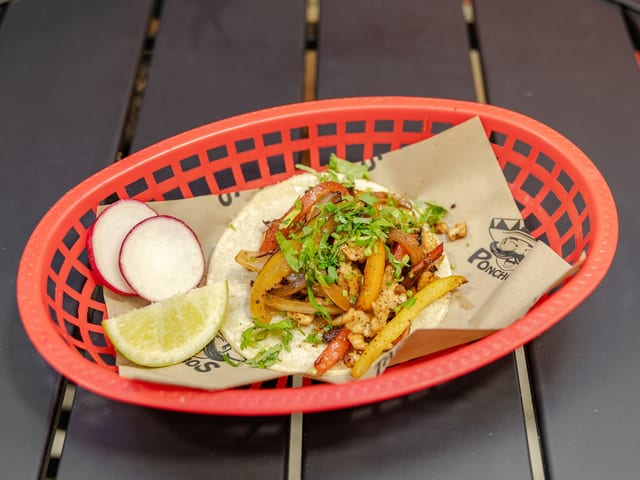 Chicken Fajita Taco.