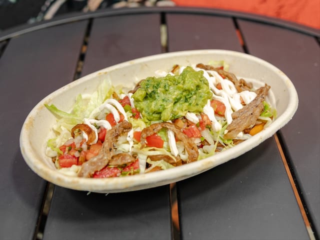 Skirt Steak Fajita Bowl.