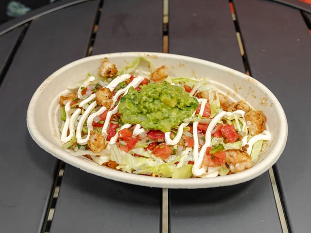 Shrimp Fajita Bowl.