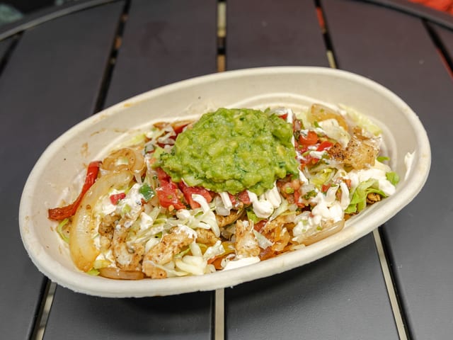 Chicken Fajitas Bowl.