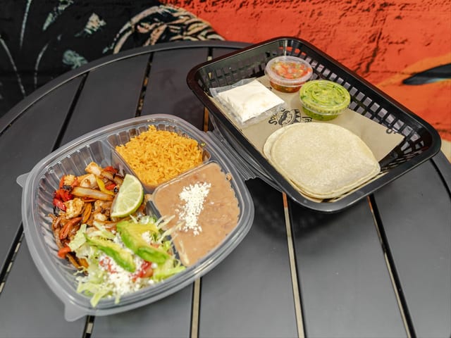 Shrimp Fajita Plate.