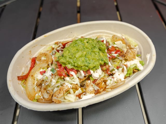 Chicken Fajitas Bowl.