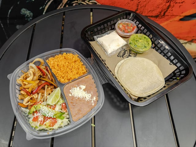 Chicken Fajita Plate.